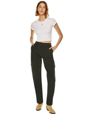 WILFRED MODERN CARGO BLACK PANTS 4